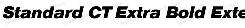 Standard CT Extra Bold Extended字体转换